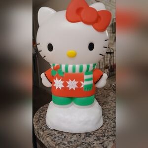 Hello Kitty in Sweater Christmas Blow Mold Outdoor 🎄☃️
